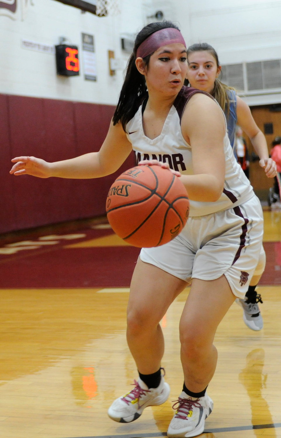 Manor’s Jocelyn Mills, a senior guard/forward, posted 5 points, including a three-pointer.
